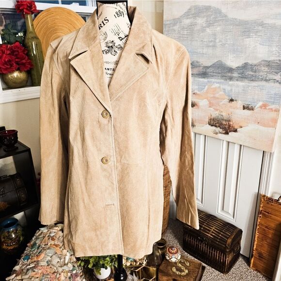 VTG Wilson Tan Suede Genuine leather Jacket. - Picture 3 of 14